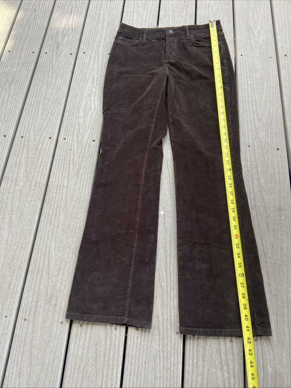 NYDJ Brown Corduroy Bootcut Jean Womens 8 Lift Tuck 70s Preppy Boho Artsy Fall - Picture 7 of 13